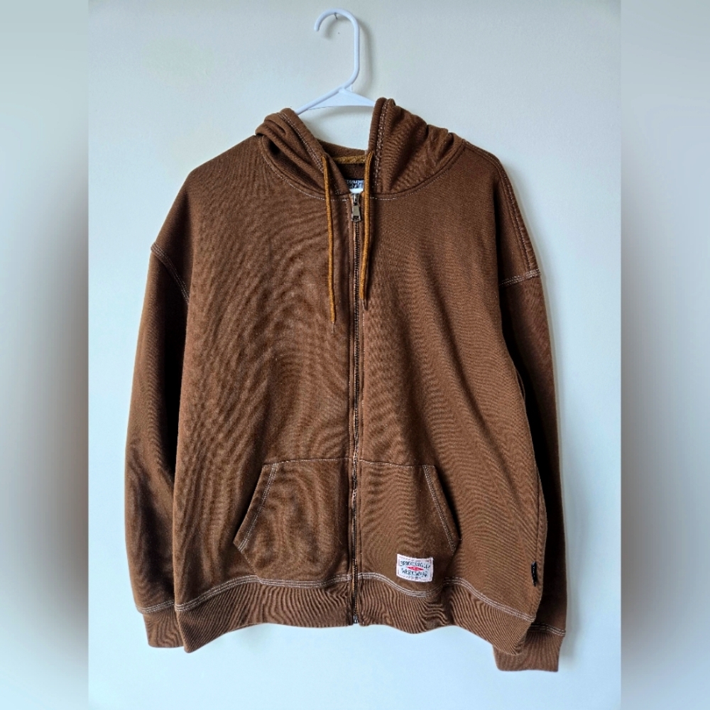 Brown Zip Up Jacket
